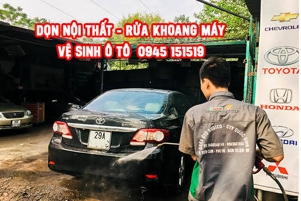 Dịch vụ dọn nội thất, rửa khoang máy và vệ sinh điều hòa nội soi ở Mỹ Đình  0945 15 15 19