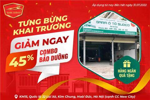 Ảnh Tưng bừng khai trương - Giảm ngày 45% combo bảo dưỡng cùng hàng ngàn quà tặng