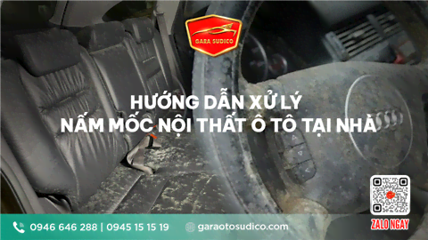 Ảnh HƯỚNG DẪN XỬ LÝ NẤM MỐC NỘI THẤT Ô TÔ TẠI NHÀ