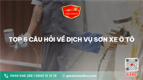 Ảnh TOP 5 CÂU HỎI VỀ DỊCH VỤ SƠN XE Ô TÔ 